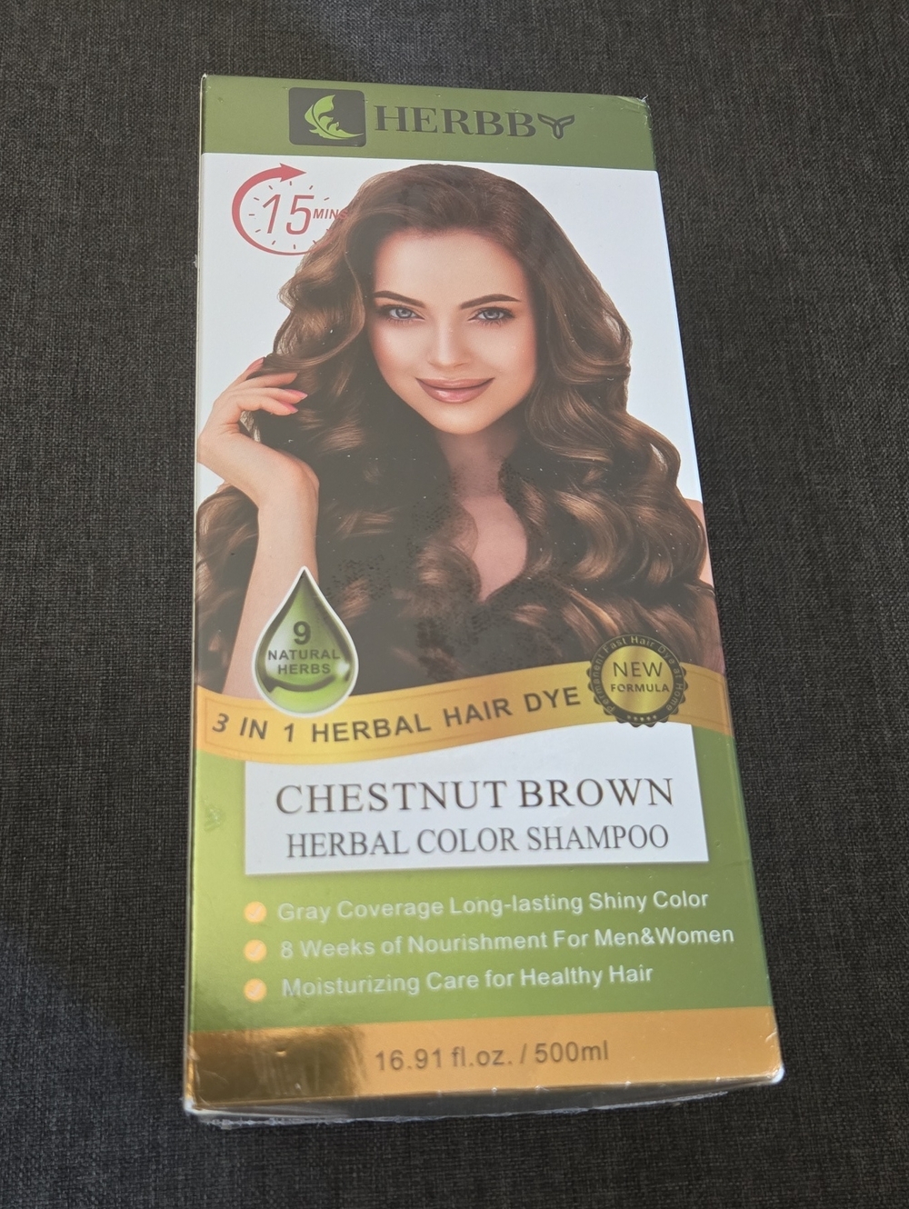 Herbby Chestnut Brown Herbal Color Shampoo